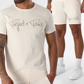 Project X Paris - Set T-Shirt Und Jogginghose 1910076 2340014 Ecru